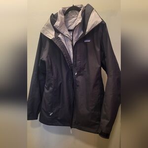Women's Patagonia 3-in-1 Black and Gray Ski Jacket